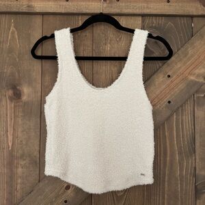 PINK Women's Cream Sleeveless Top Size Medium